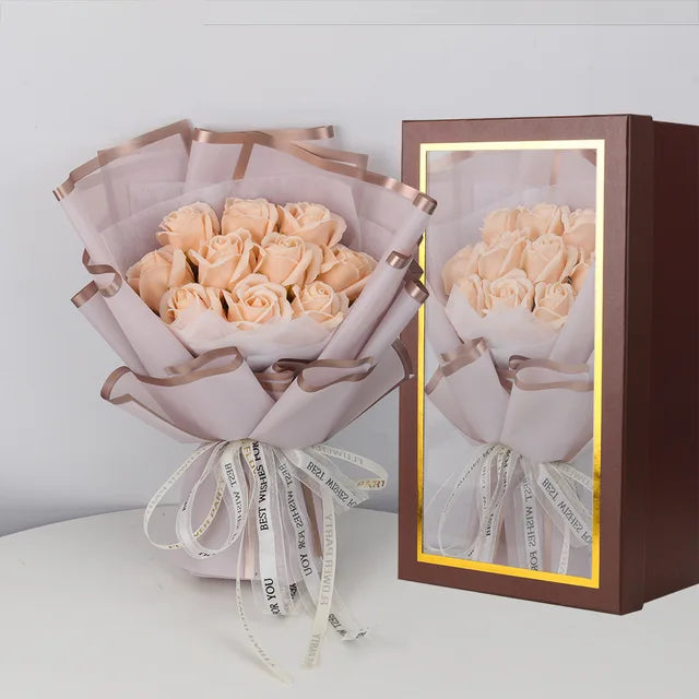 Artificial Crushed Rose Soap Flowers